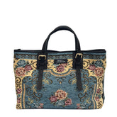 Borsa MANIKOMIO Shopping Rug - Azzurro